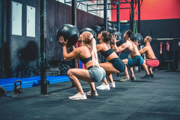 CrossFit gym group workout